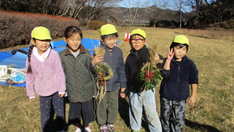 稲作　～炊飯体験としめ飾り作り～